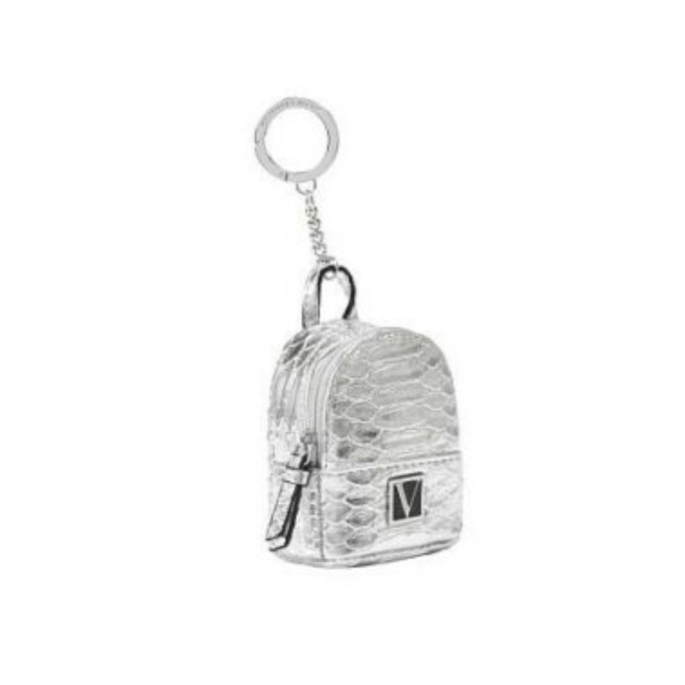 NWT VICTORIA'S SECRET Silver Backpack Key Chain